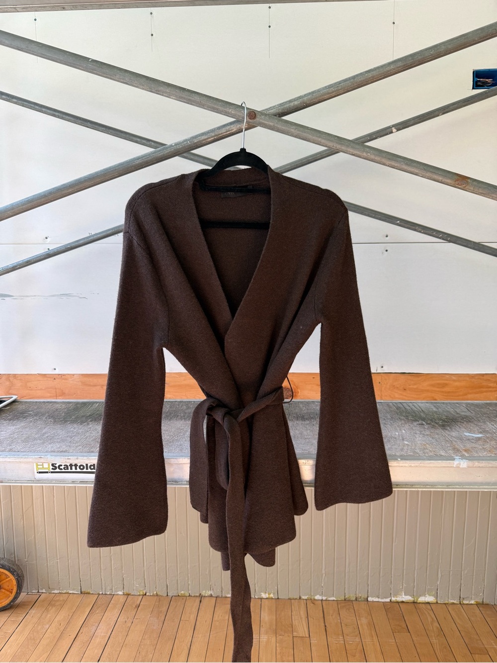Zara Brown Knit Cardigan